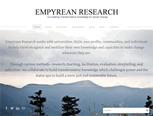 Tablet Screenshot of empyreanresearch.org